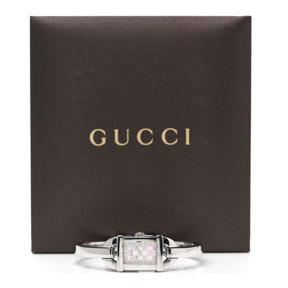 Gucci Stainless Steel Pink Mother of Pearl 16mm 6800L Quartz Watch 5 of 5