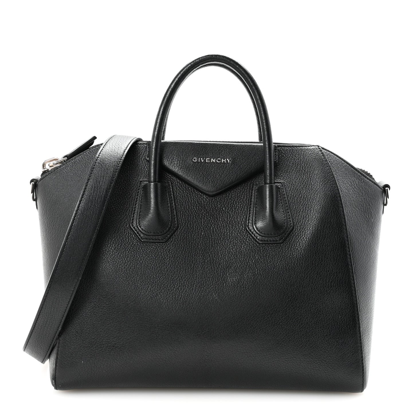 Sugar Goatskin Medium Antigona Black