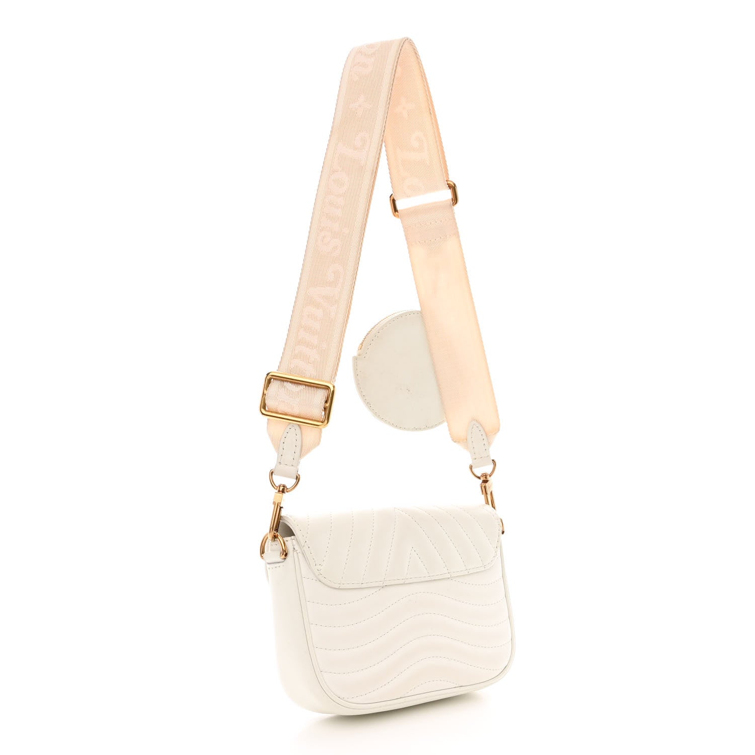 Louis Vuitton Calfskin New Wave Multi Pochette Snow 3 of 13