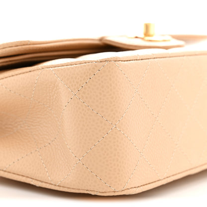 Chanel Caviar Quilted Small Double Flap Beige 9 of 11