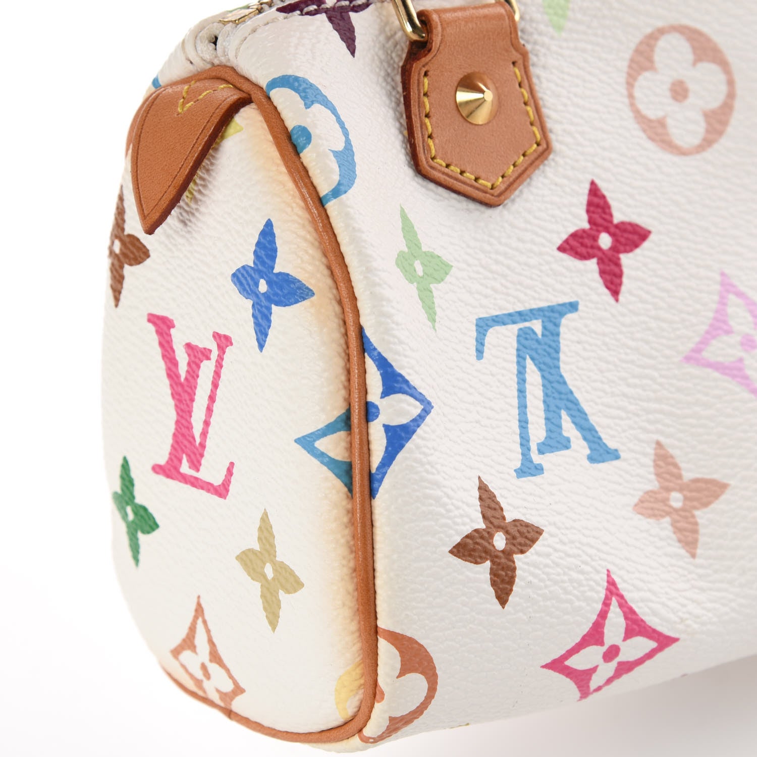 Louis Vuitton Monogram Multicolor Mini Sac HL Speedy White 7 of 9