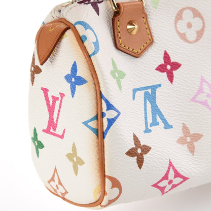 Louis Vuitton Monogram Multicolor Mini Sac HL Speedy White 7 of 9