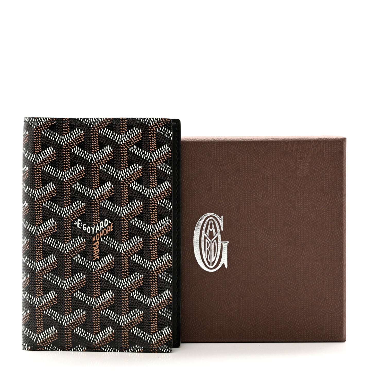 Goyardine Passport Wallet Black