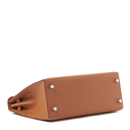 Hermes Epsom Verso Kelly Sellier 25 Caramel Jaune Ambre 4 of 33