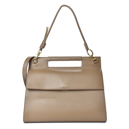 Givenchy Calfskin Large Whip Top Handle Shoulder Bag Taupe 1 of 17