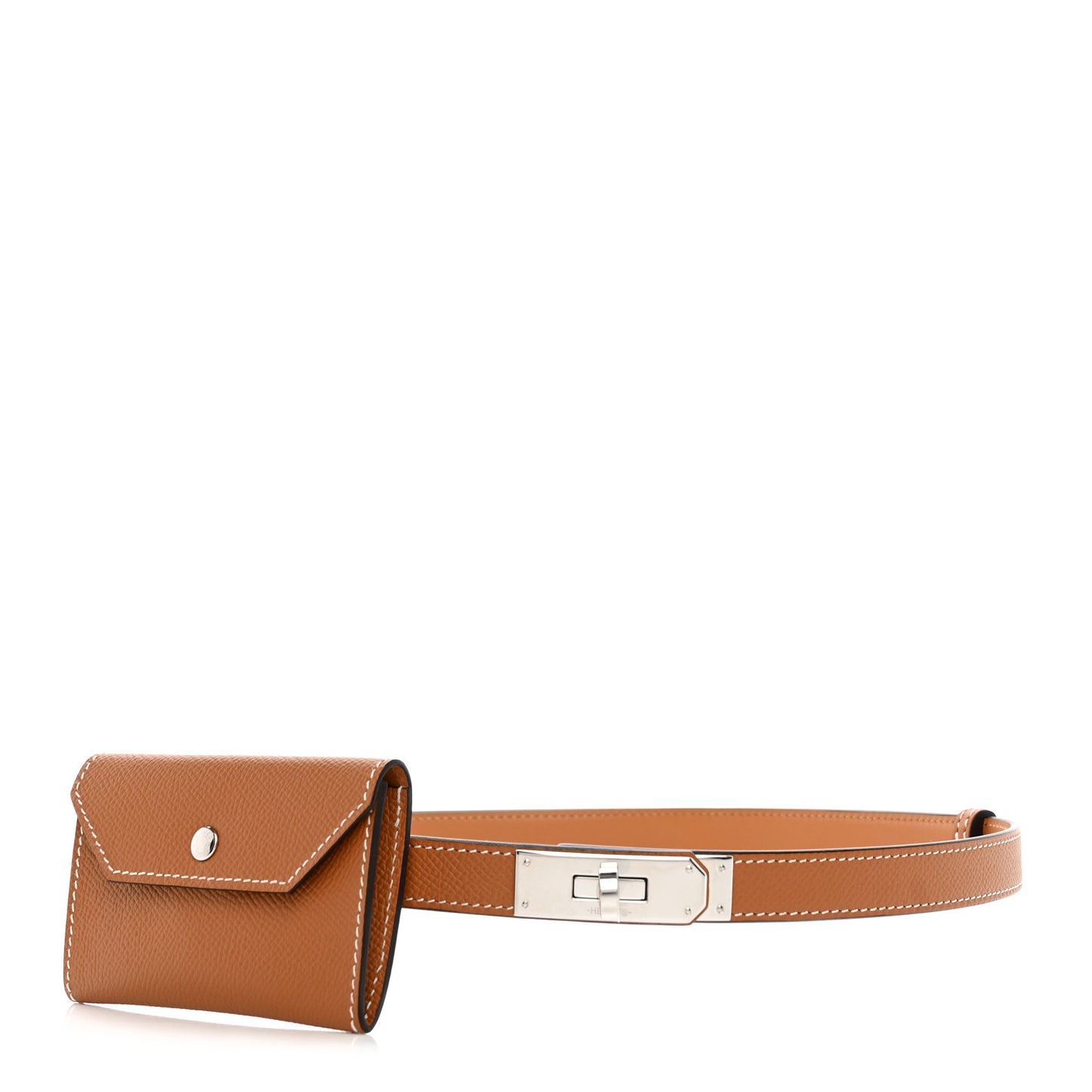 Epsom Kelly Pocket Belt Gold