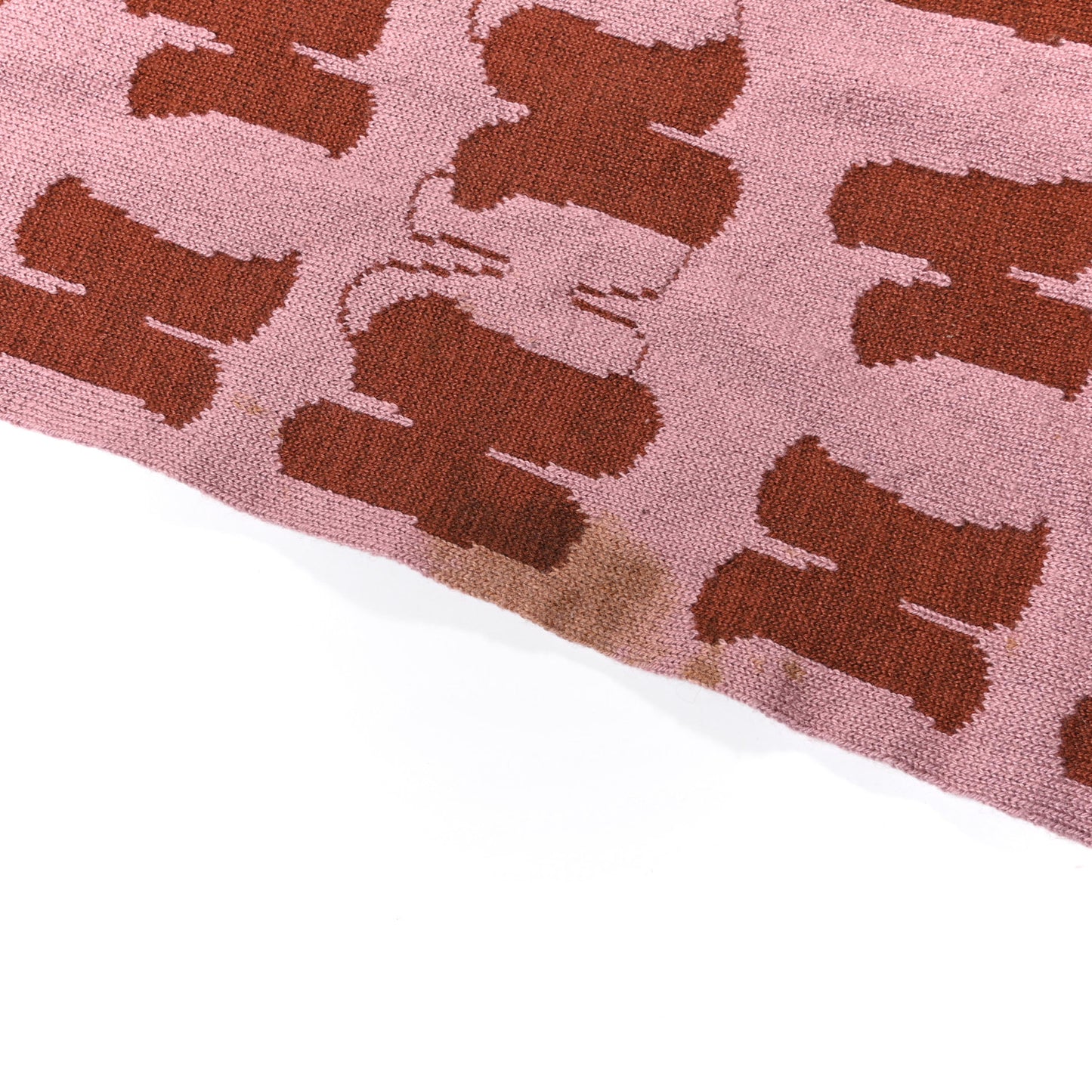 Cashmere Knit Logo Scarf
