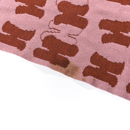 Hermes Cashmere Knit Logo Scarf 8 of 8