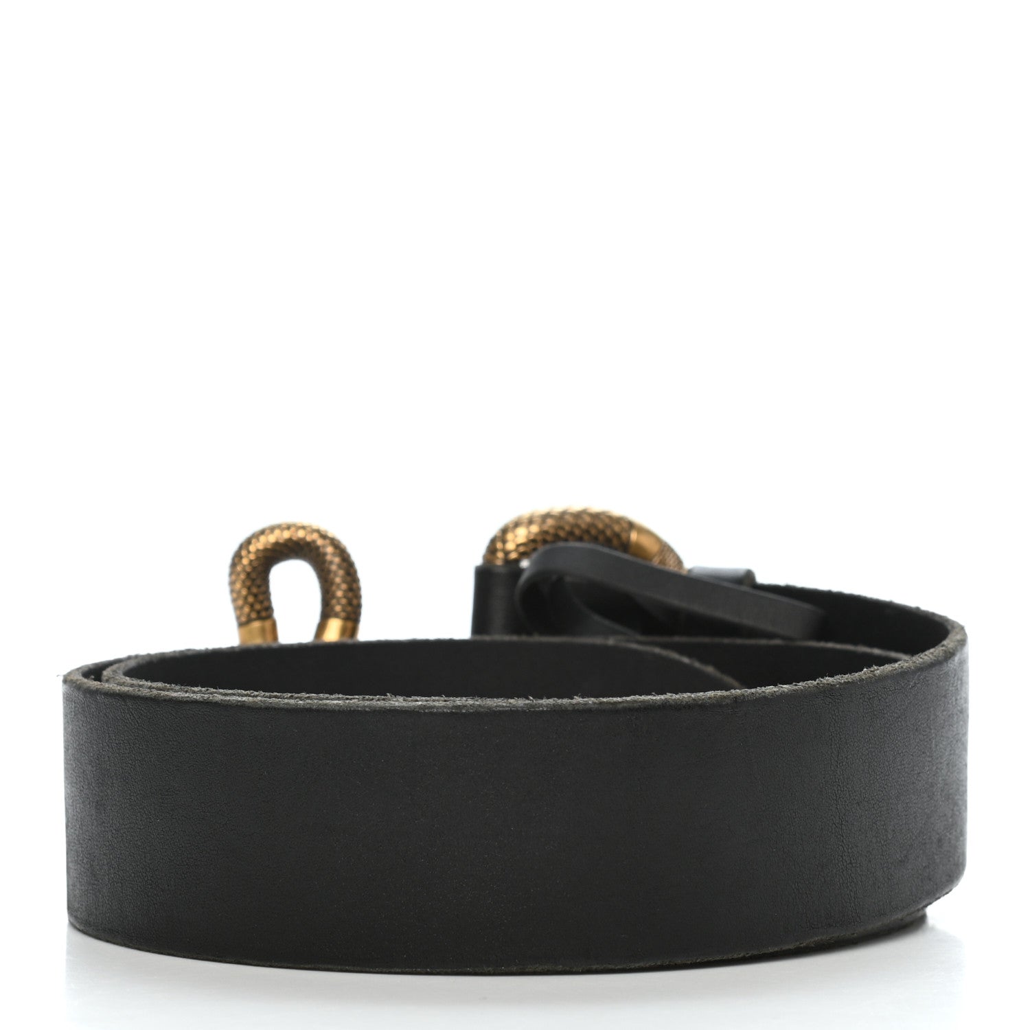 Gucci Calfskin Snake Belt 75 30 Black 2 of 8