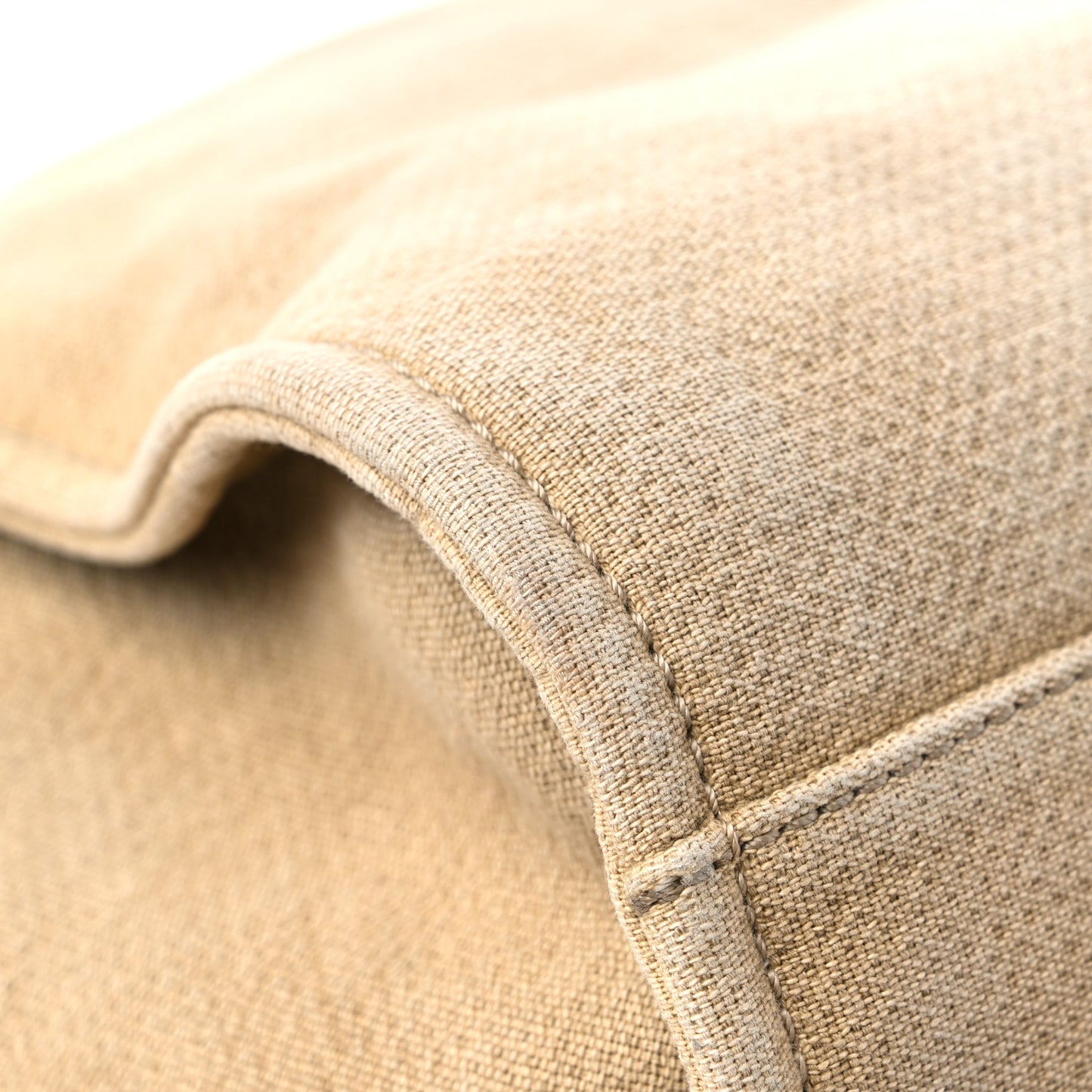 Canvas Medium Deauville Tote Beige Black