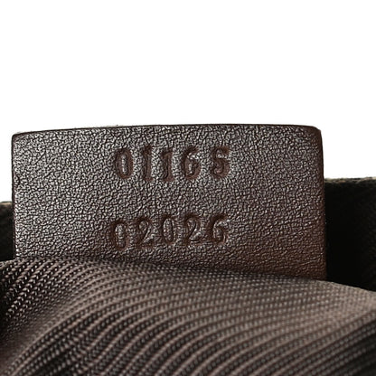 Gucci Monogram Small Drawstring Shoulder Bag Dark Brown 7 of 11