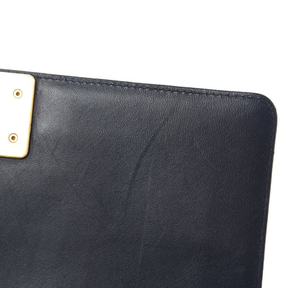 Chanel Lambskin Quilted Medium Boy Flap Dark Navy 9 of 14
