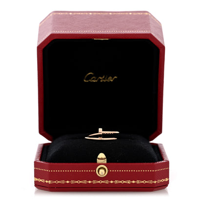 Cartier 18K Pink Gold Small Juste Un Clou Ring 50 5.5 5 of 5