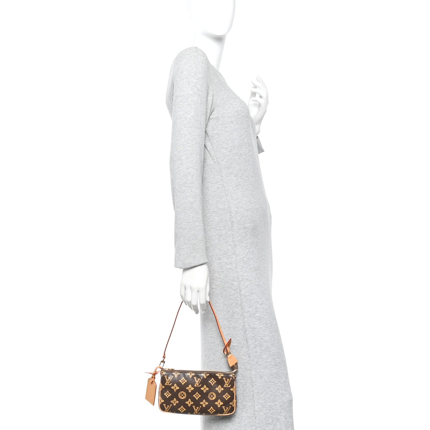 Monogram Origine Lin Pochette Accessories Dark Chocolate