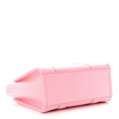 Marc Jacobs MARC JACOBS Grained Calfskin Small The Tote Bag Ribbon Pink 4 of 11
