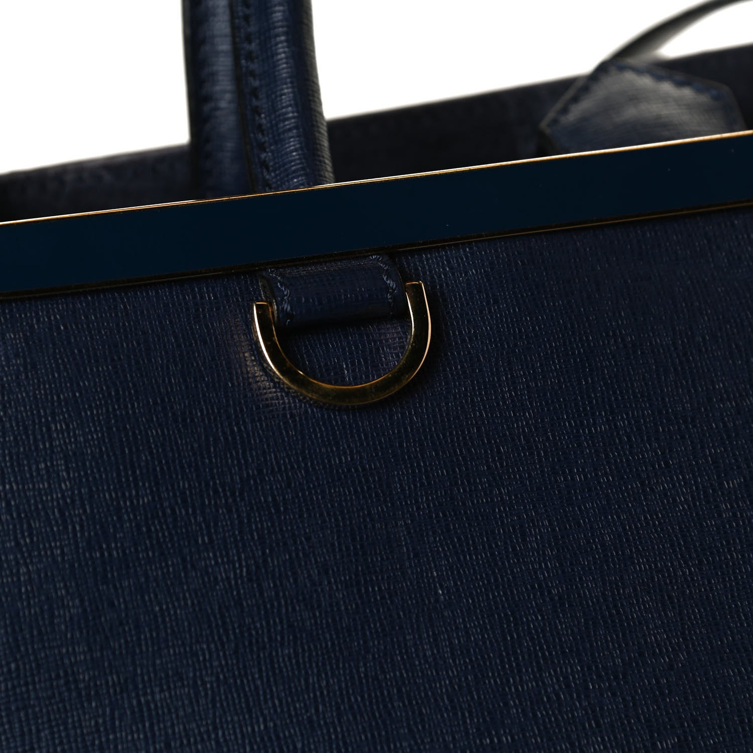 Fendi Vitello Elite Regular 2Jours Tote Blue 13 of 15