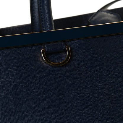 Fendi Vitello Elite Regular 2Jours Tote Blue 13 of 15