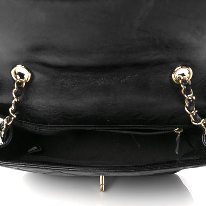 Chanel Crumpled Glazed Lambskin Quilted Small Flap Black 5 of 12