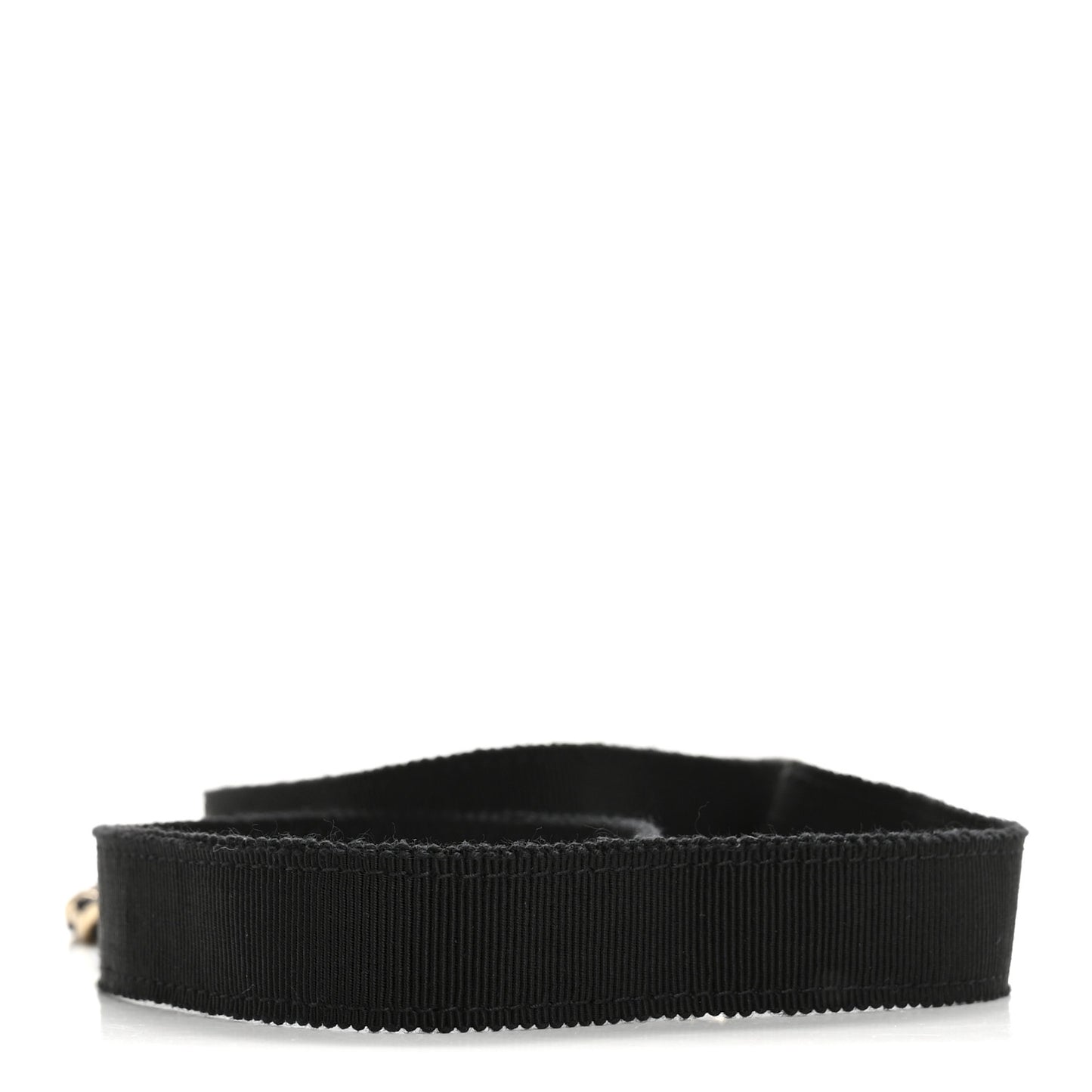 Grosgrain Chain CC Bow Belt Black