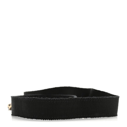 Chanel Grosgrain Chain CC Bow Belt Black 2 of 4
