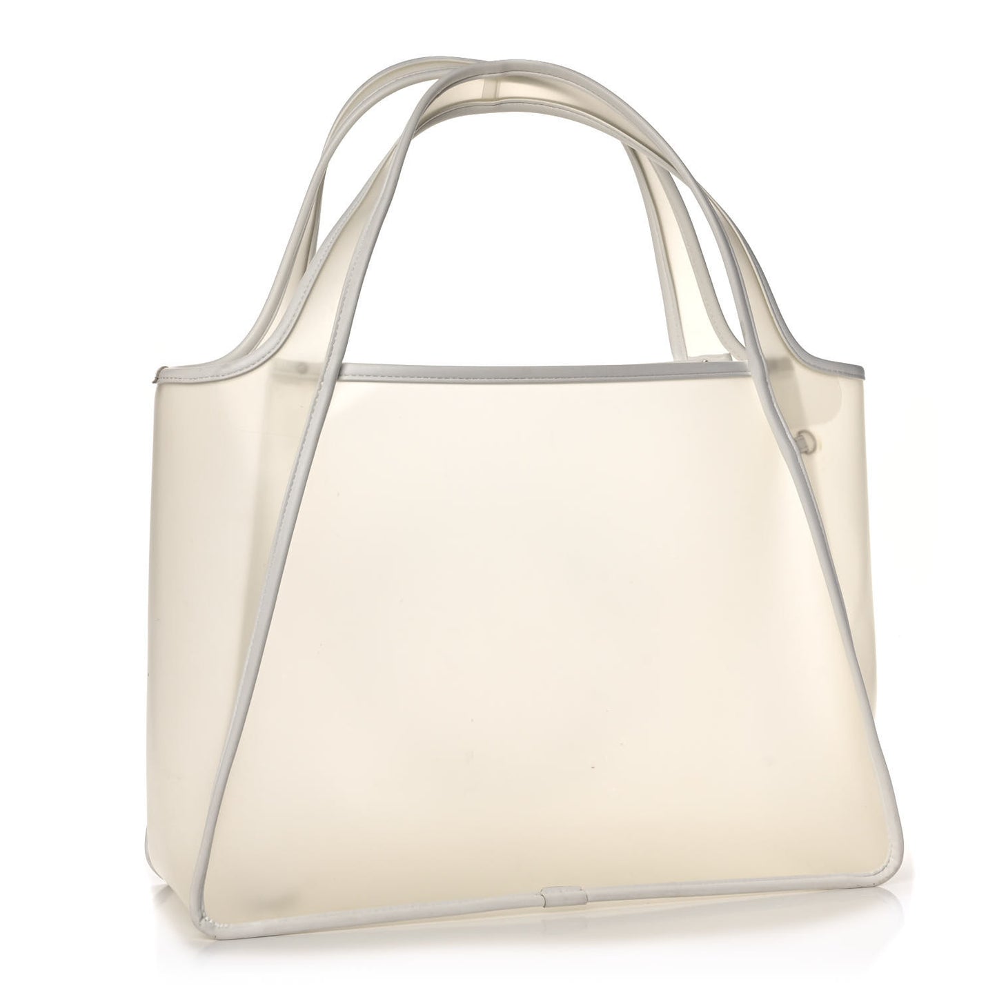 PVC Logo Tote White