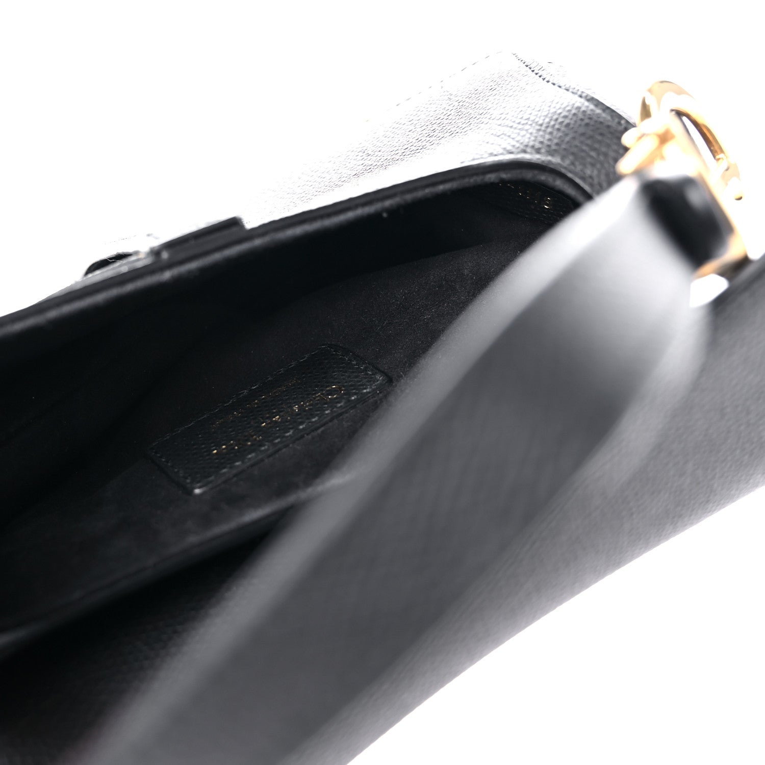 Christian Dior Grained Calfskin Mini Saddle Bag Black 5 of 14