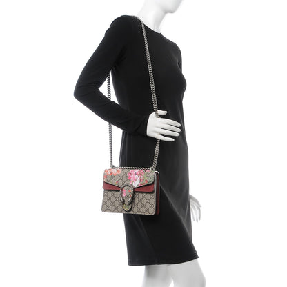 Gucci GG Supreme Monogram Blooms Mini Dionysus Shoulder Bag Beige Multicolor Dry Rose 2 of 8