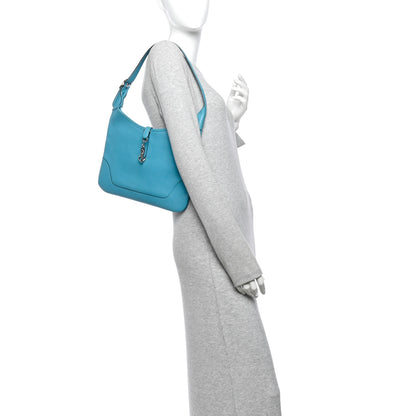 Hermes Chevre De Coromandel  Trim II 31 Shoulder Bag Turquoise 2 of 9