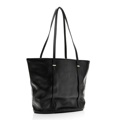 The Row Sleek Calfskin Tote 12 1/2 Black 3 of 9