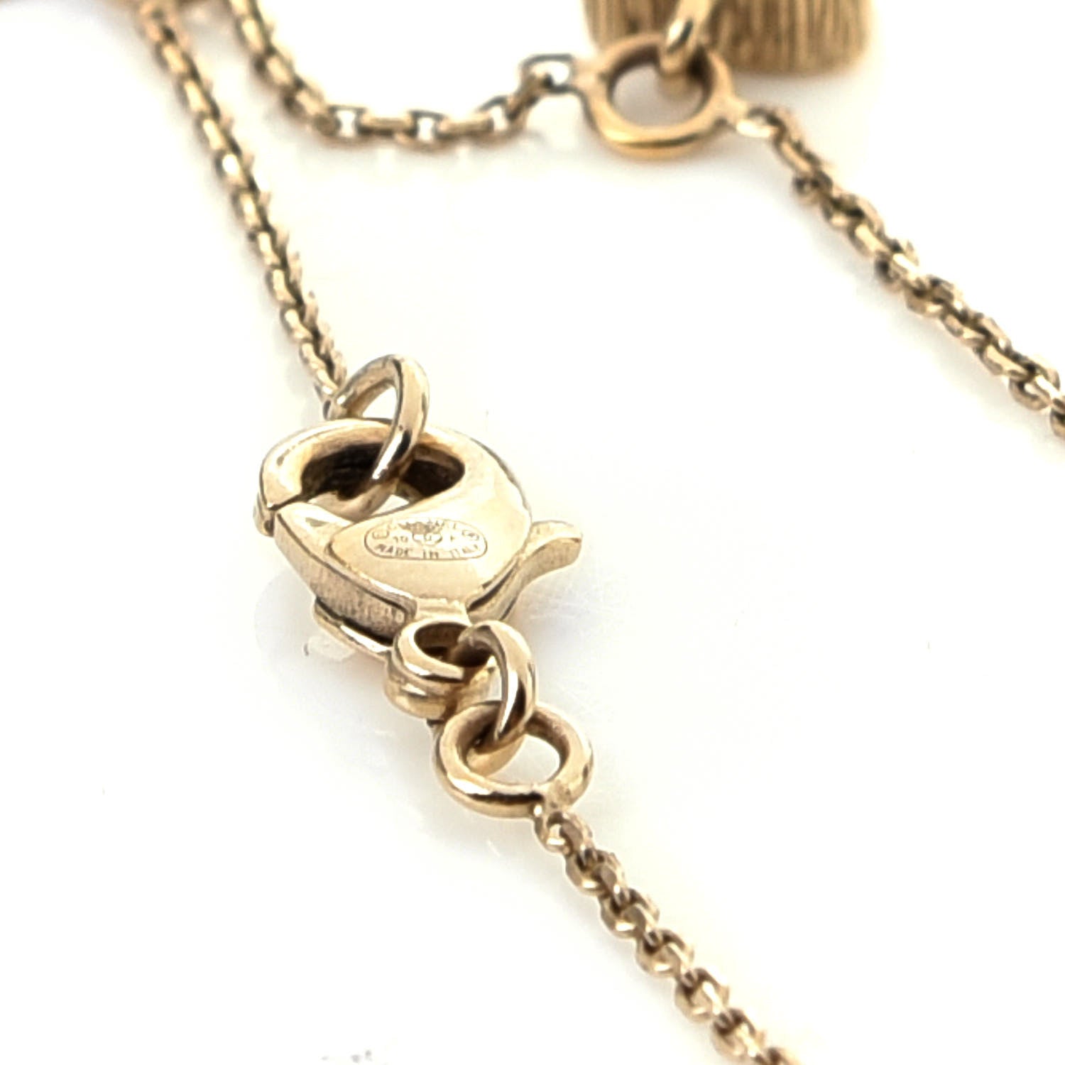 Chanel Crystal Charm CC Bracelet Gold 3 of 4