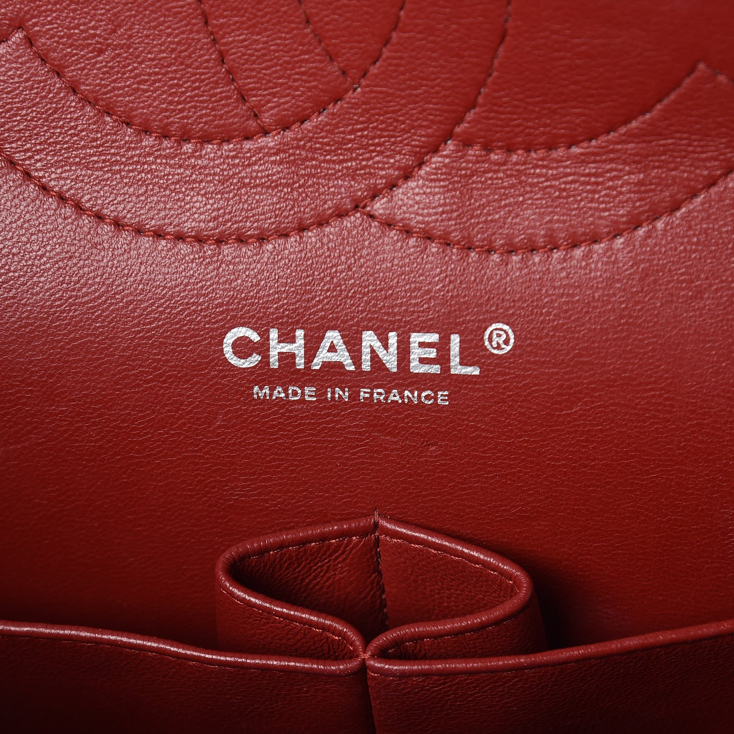 Chanel Caviar Quilted Jumbo Double Flap Red 6 of 12