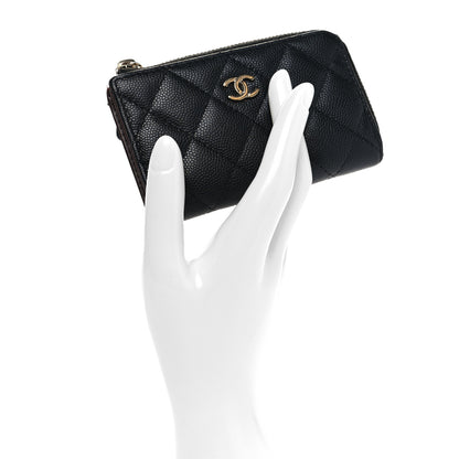 Chanel Caviar Quilted Key Holder Case Black 2 of 8