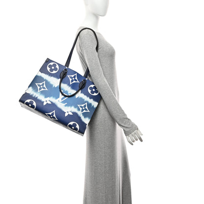 Louis Vuitton Monogram Escale Onthego GM Blue 2 of 9
