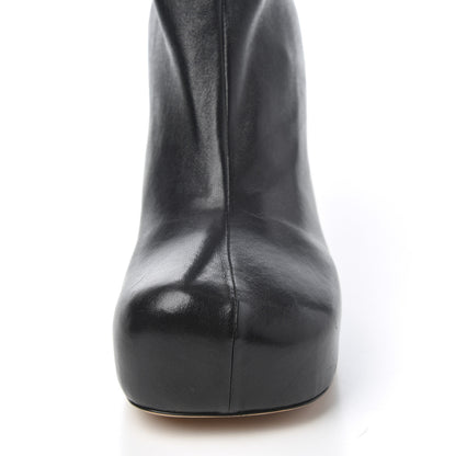 Bottega Veneta Nappa Platform Square Toe Ankle Boots 38 Black 8 of 16