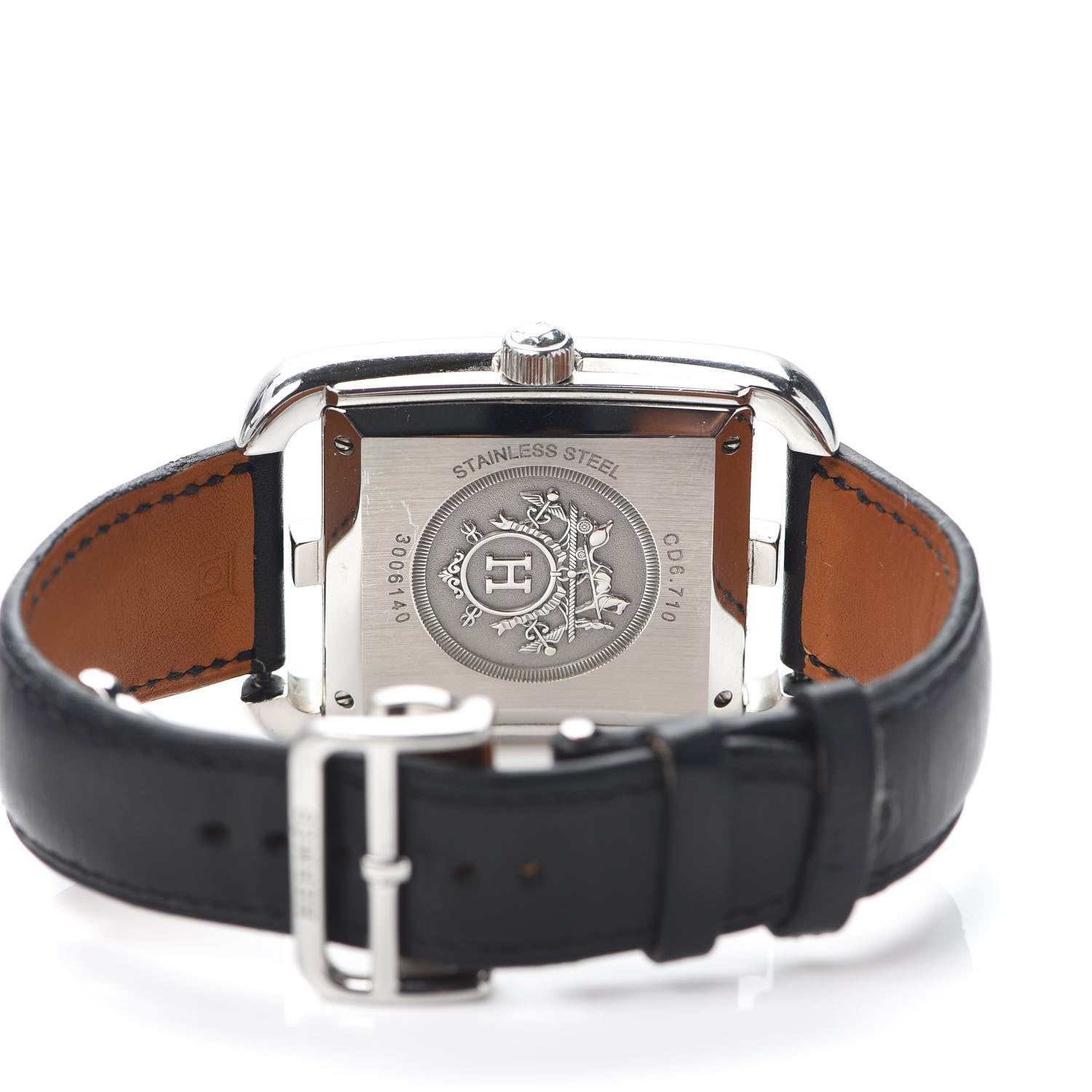 Hermes Stainless Steel Barenia 36mm Cape Cod Automatic Watch Noir 4 of 6
