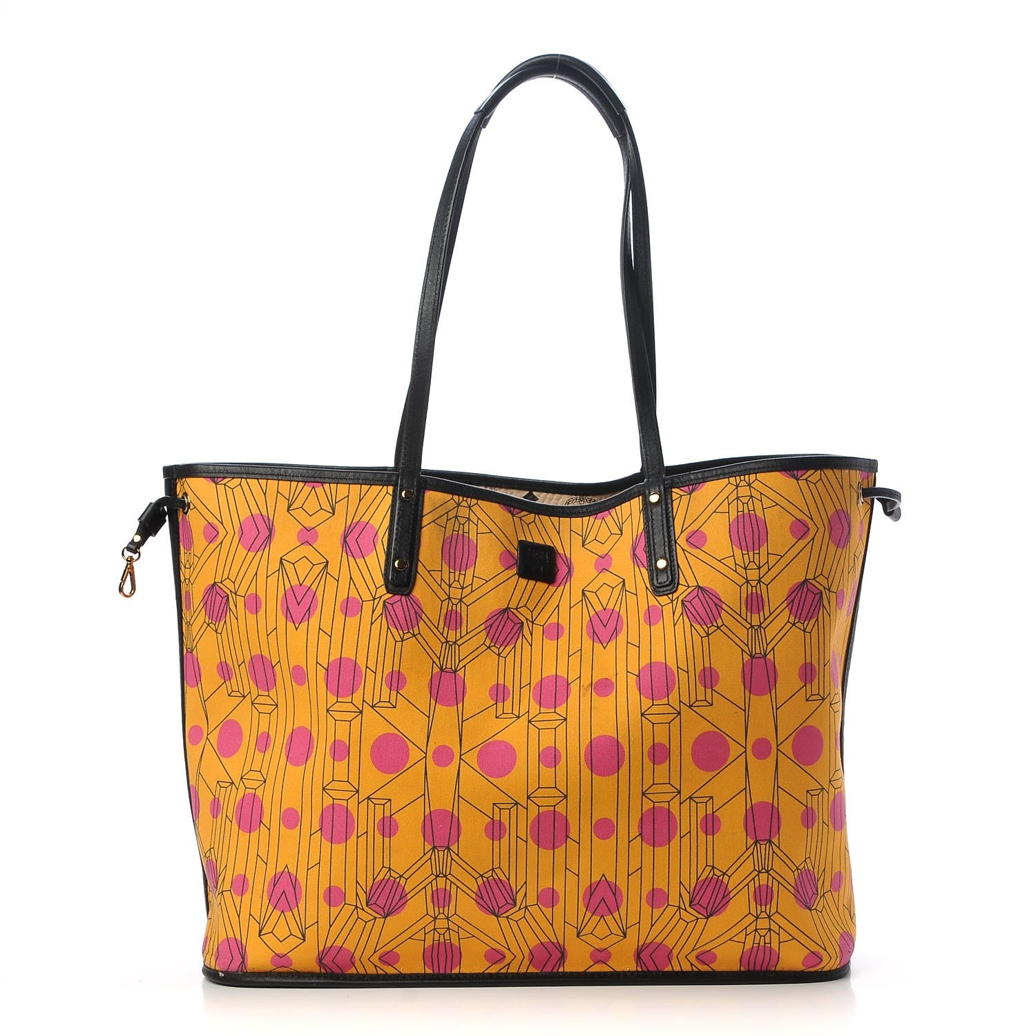 MCM Visetos Large Reversible Shopper Tote Beige 10 of 16
