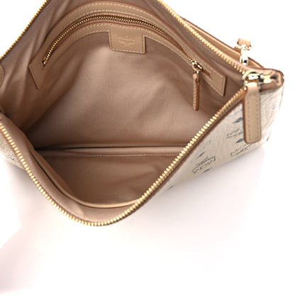 MCM Metallic Visetos Medium Crossbody Pouch Berline Gold 5 of 9