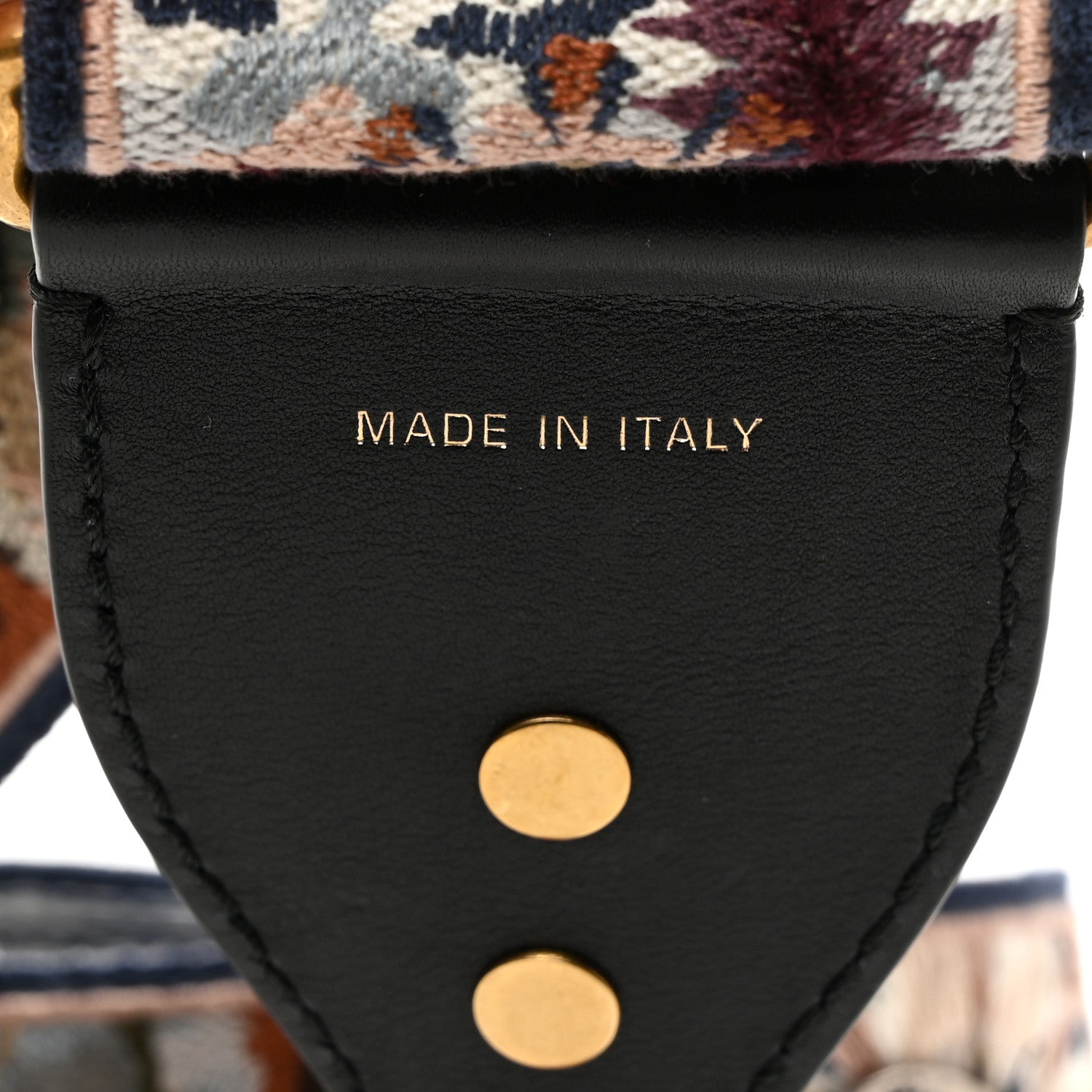Christian Dior Canvas Embroidered Studded KaleiDiorscopic Shoulder Strap Multicolor 3 of 6