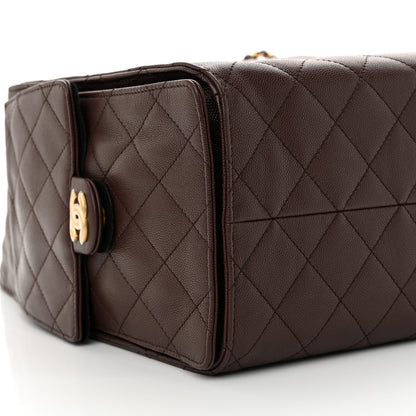 Chanel Caviar Quilted Medium Chanel 25 Handbag Dark Brown 10 of 12