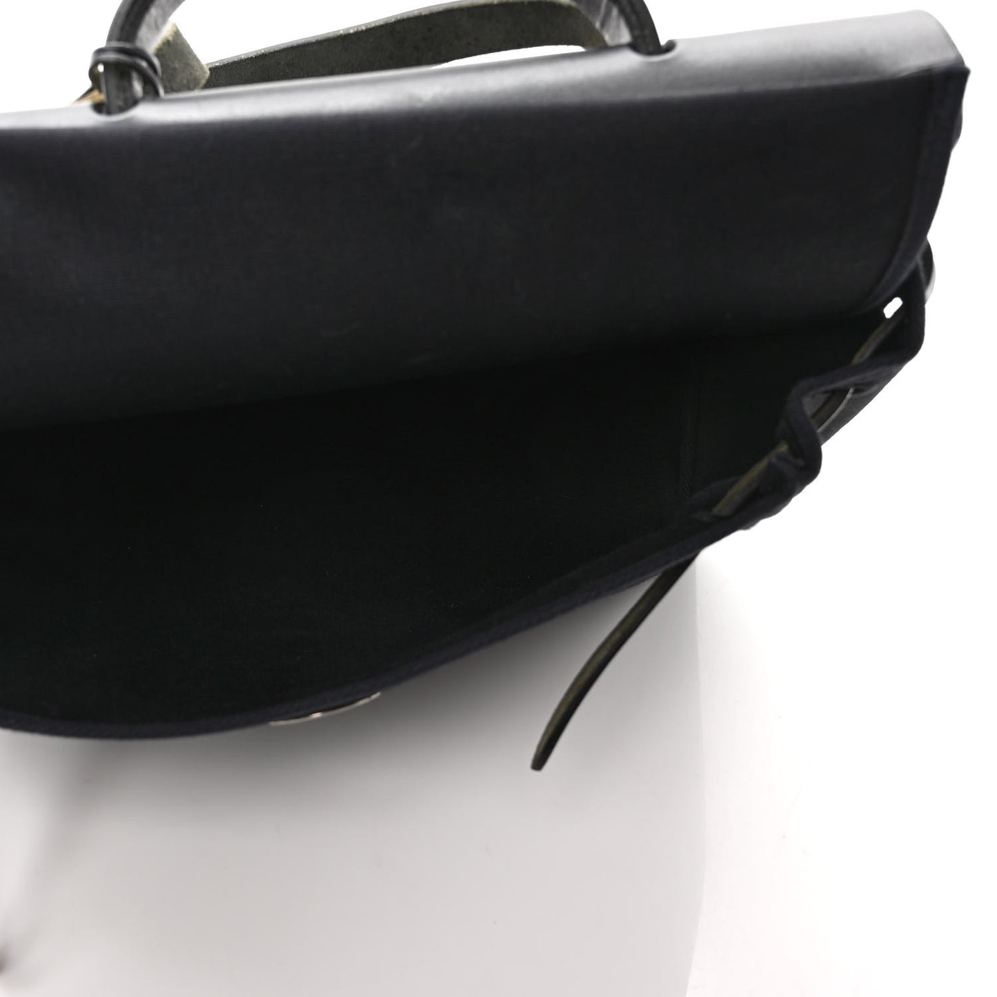 Toile Vache Calfskin Herbag 30 PM Black