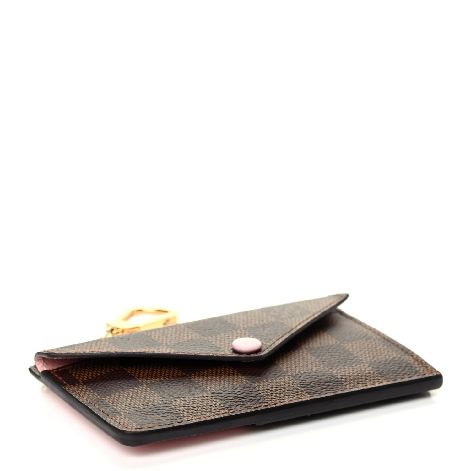 Louis Vuitton Damier Ebene Recto Verso Card Holder Rose Ballerine 4 of 7