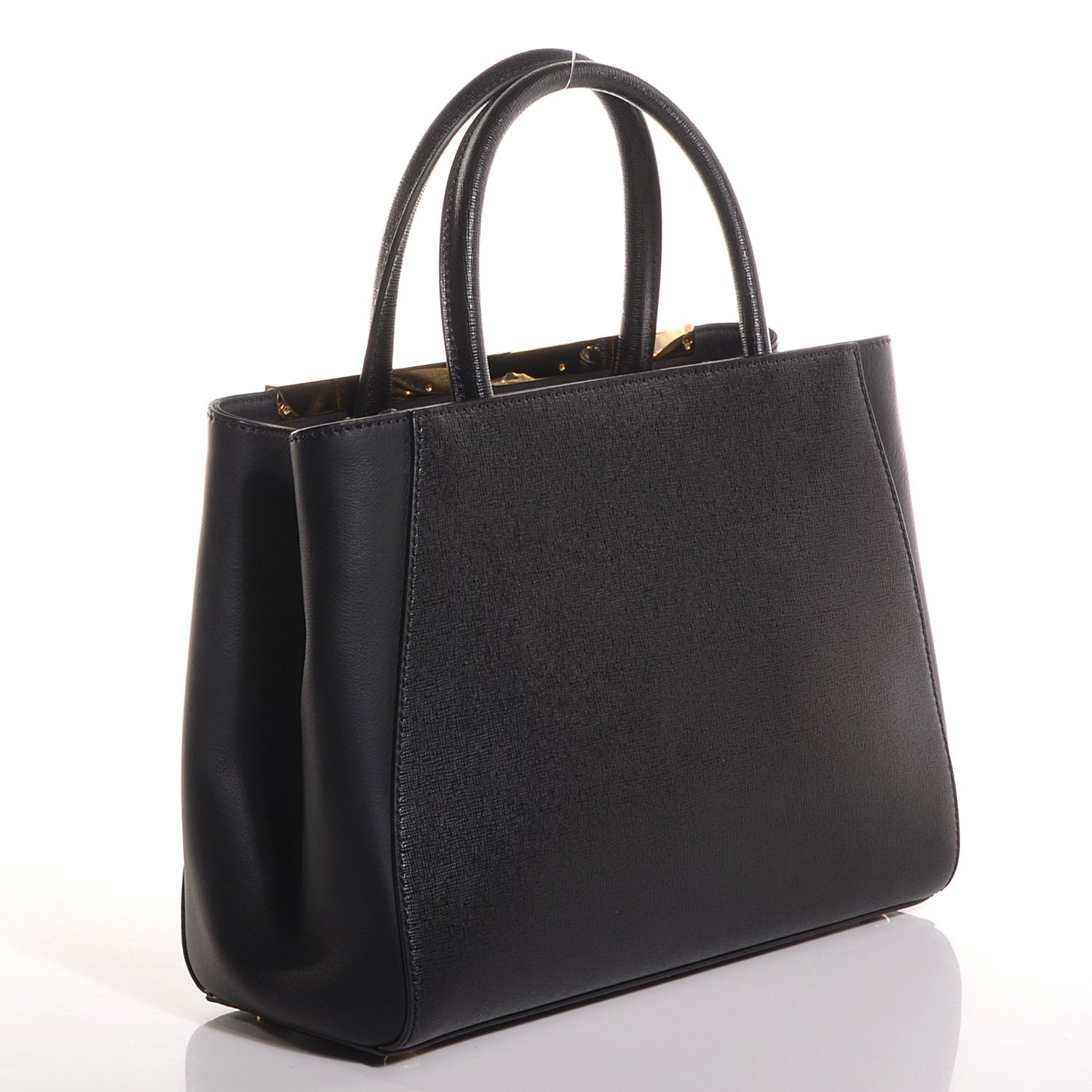 Fendi Vitello Elite Petite 2Jours Tote Black 3 of 9