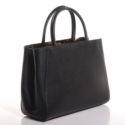 Fendi Vitello Elite Petite 2Jours Tote Black 3 of 9