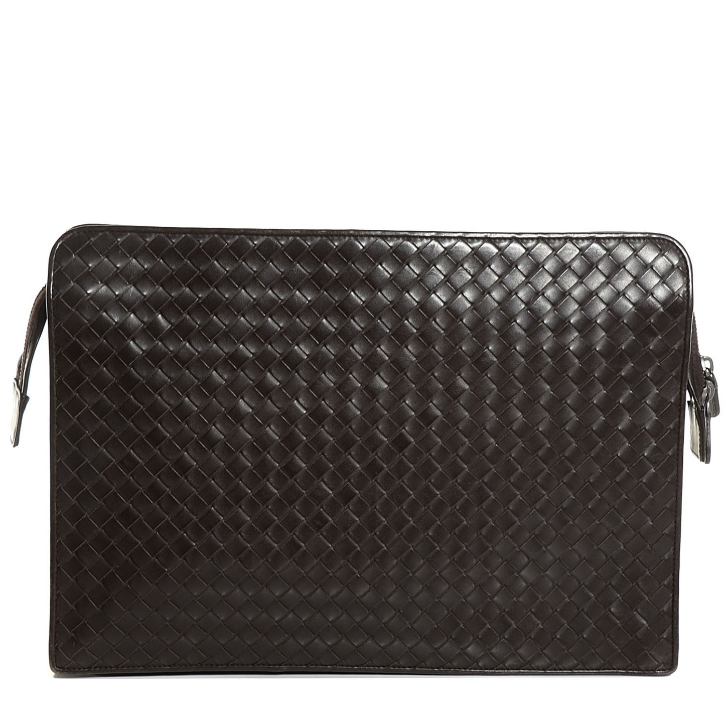 Nappa Intrecciato Document Case Ebano