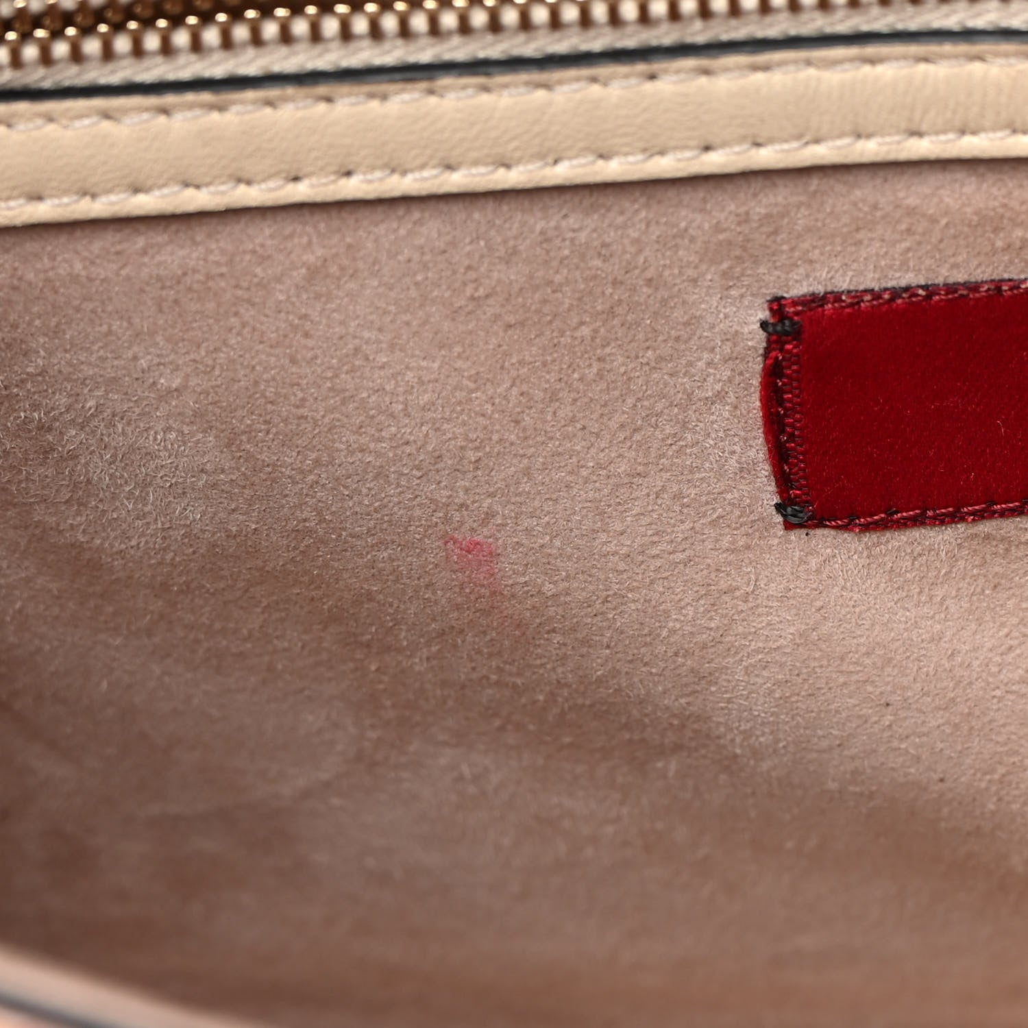 Valentino Garavani Vitello Embroidered Beaded Medium Glam Lock Rockstud Flap Beige 10 of 17