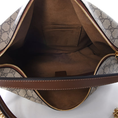Gucci GG Supreme Monogram Large Linea A Hobo Light Brown 4 of 10