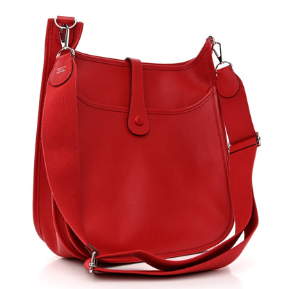 Hermes Epsom Evelyne III GM Rouge Casaque 2 of 11