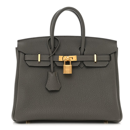 Hermes Togo Birkin 25 Gris Meyer 1 of 10