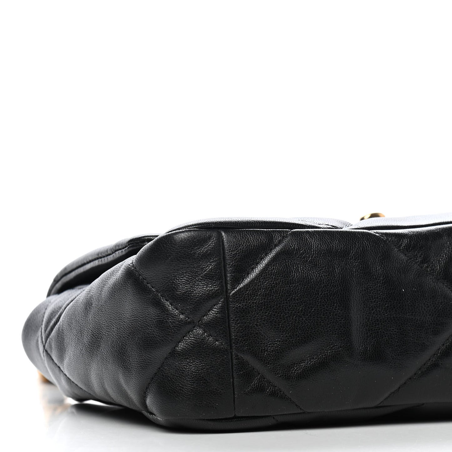 Goatskin Quilted Medium Chanel 19 Flap Black