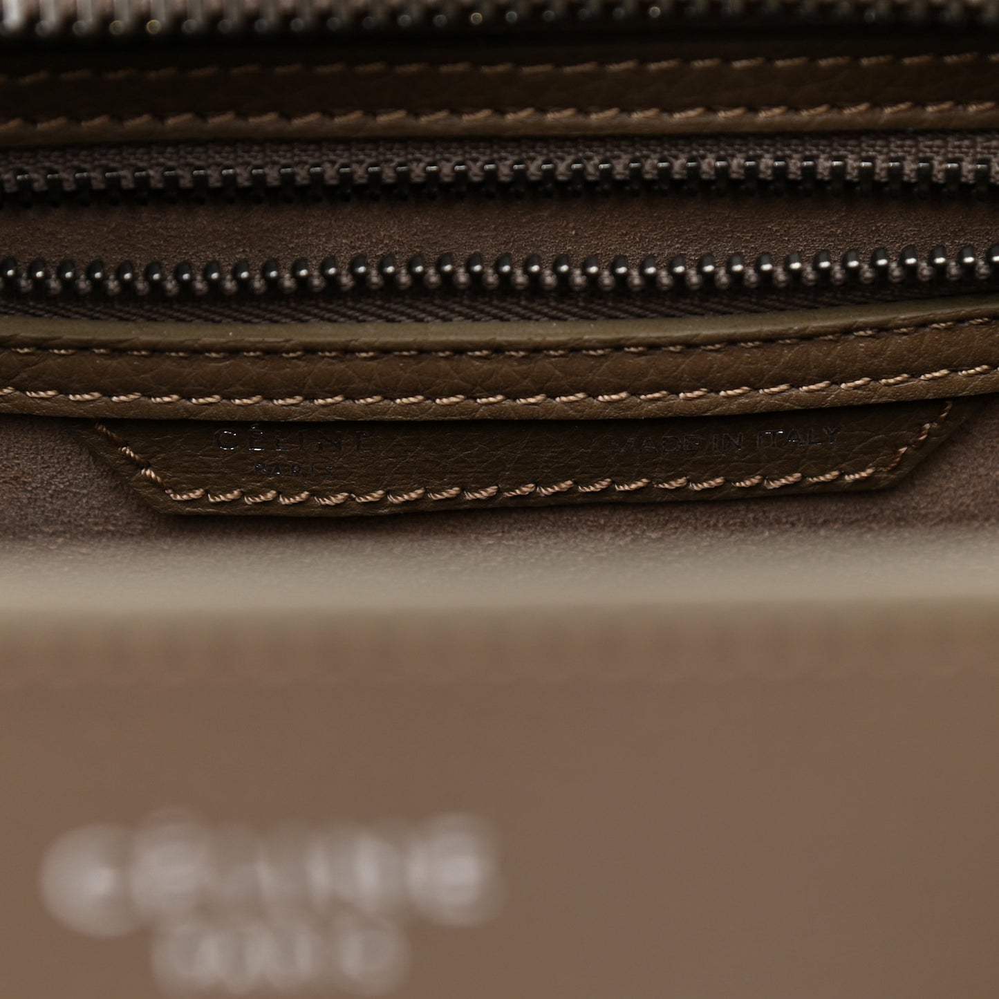 Drummed Calfskin Micro Luggage Souris